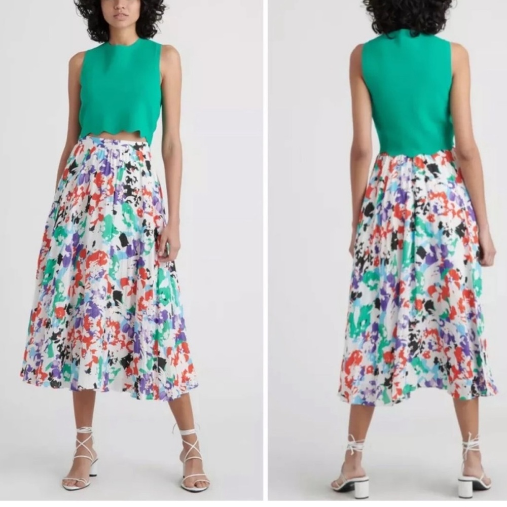 Tanya Taylor Jeana Pleated Skirt Size 4